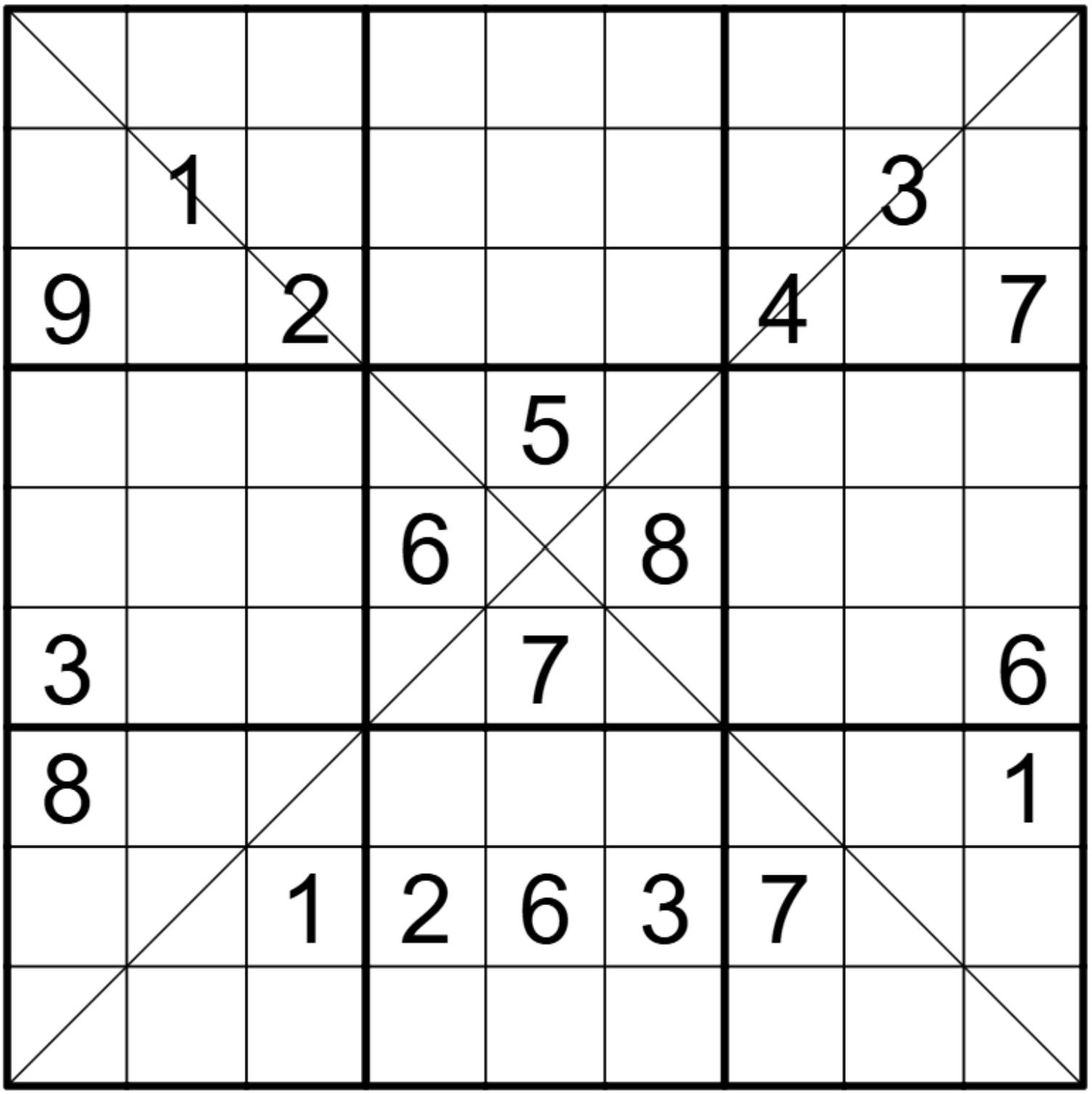 Ay�n Sudokusu: K��egenli Sudoku