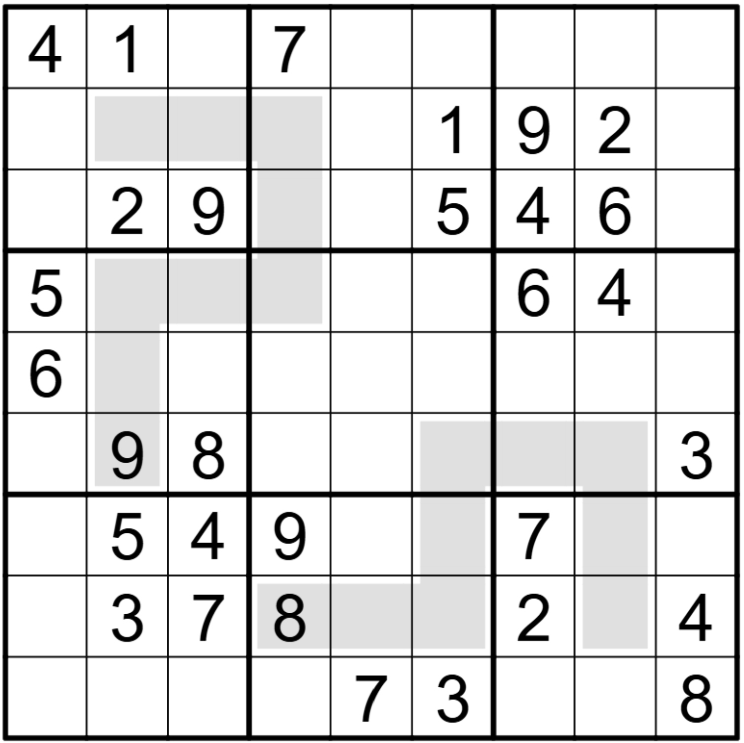 Ay�n Sudokusu: Ekstra B�lgeli Sudoku